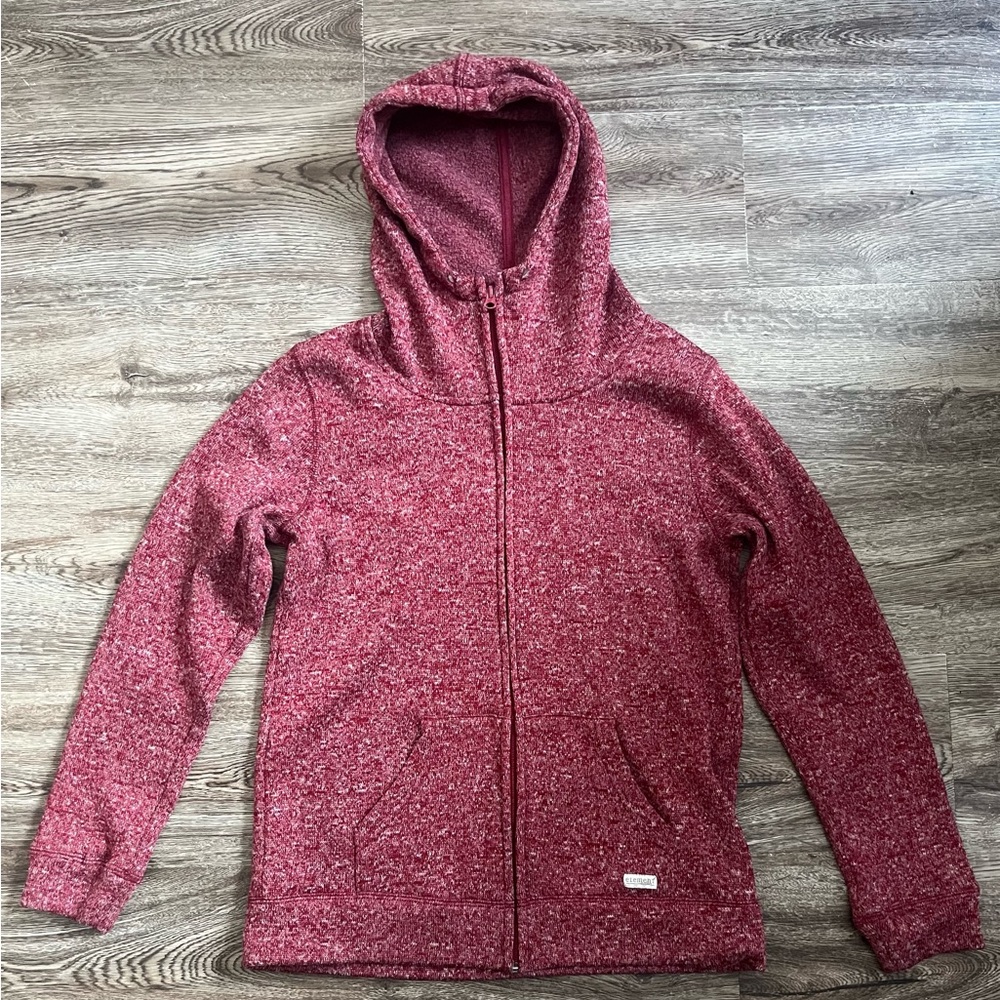 Element Burgundy Textured Hoodie